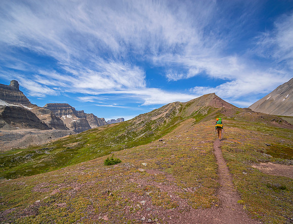 The peaks of the Siffleur Valley