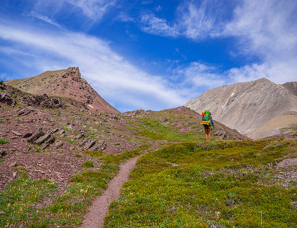 The red rock around Pipestone Gap